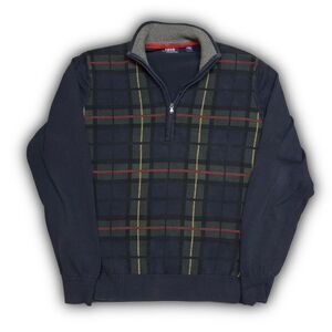 Izod navy blue striped sweater Mens Medium